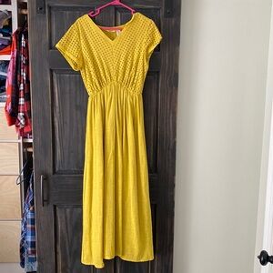 Kaktus chartruese yellow long dress